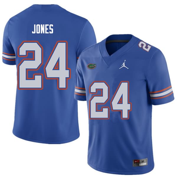 NCAA Florida Gators Matt Jones Men's #24 Jordan Brand Royal Stitched Authentic College Football Jersey ZQC0064YY